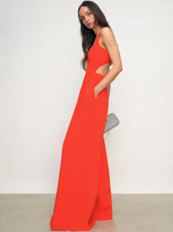 Reiss Orange Dion Wide-Leg Cut-Out Jumpsuit