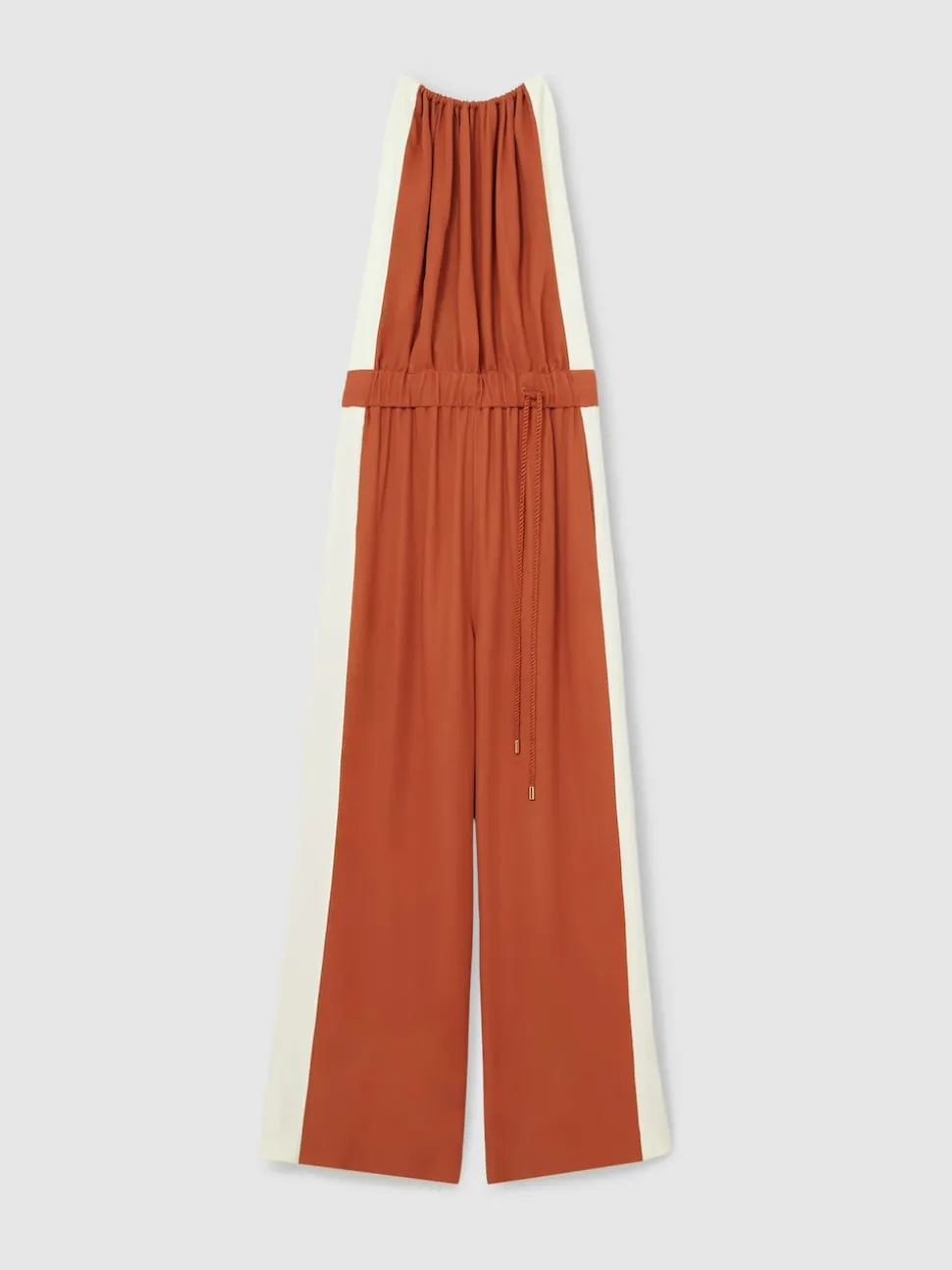 Reiss Orange Inez Colour-Block Rope-Cord Jumpsuit