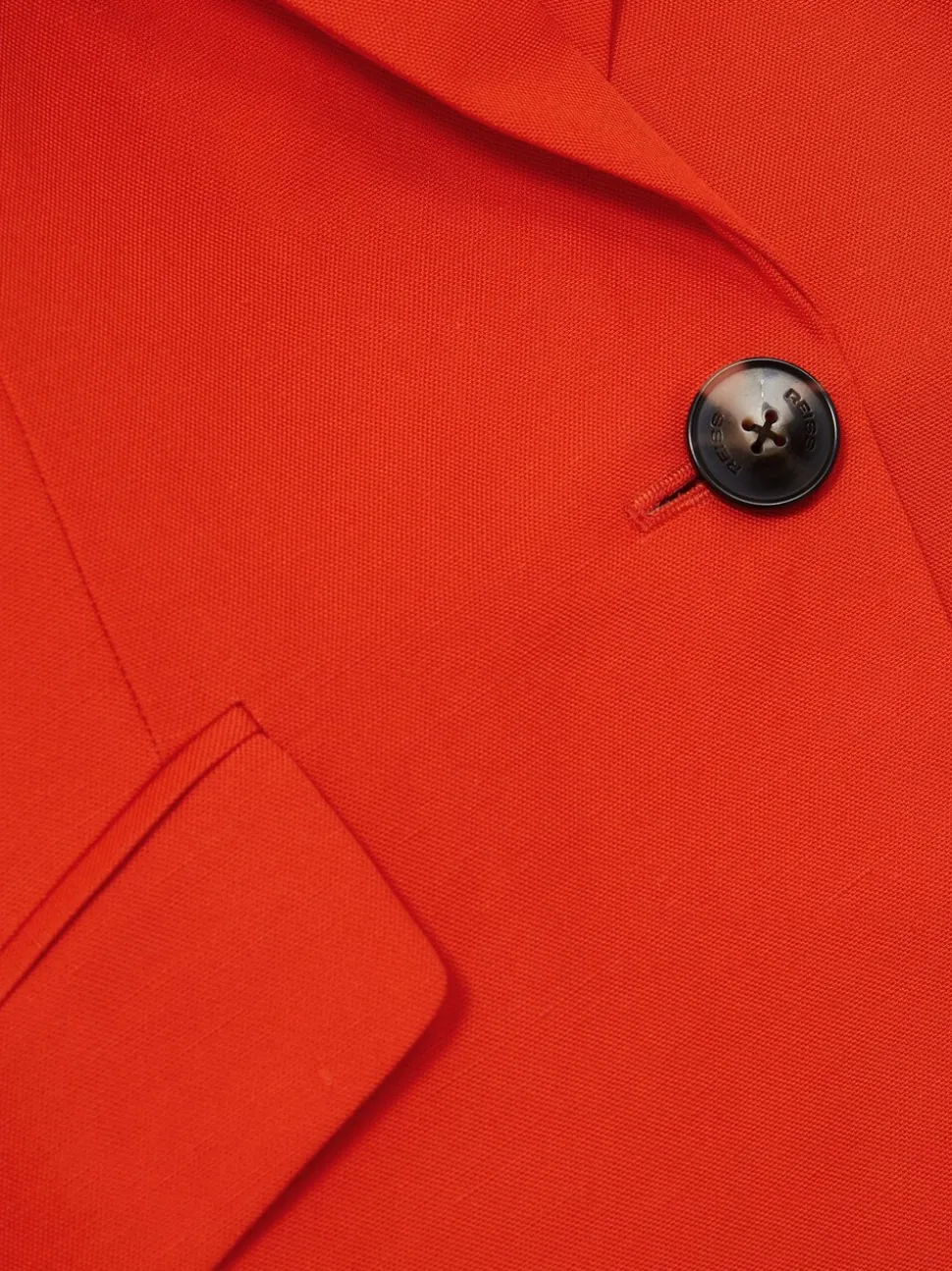 Reiss Orange Raine Single Breasted Suit Jacket With Linen