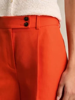 Reiss Orange Raine Tailored Shorts With Linen