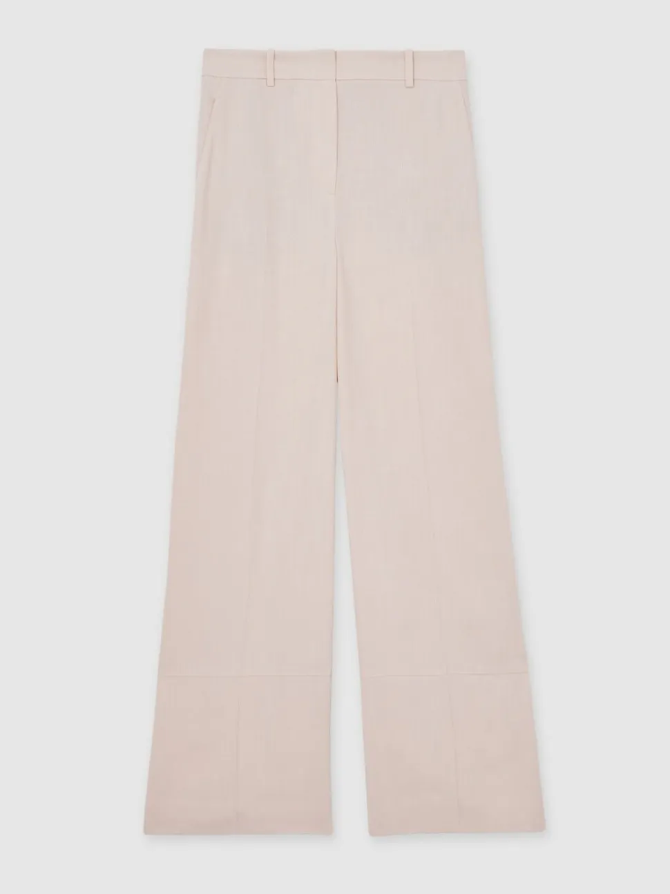 Reiss Pink Darcie Petite Wide-Leg Suit Trousers