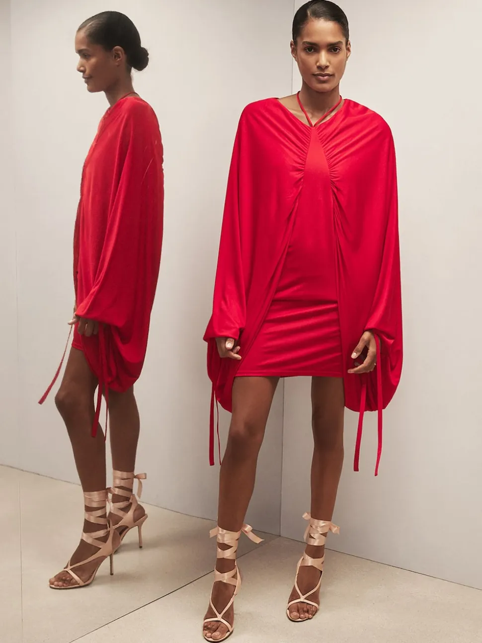 Reiss Red Jete Reiss | Royal Ballet Batwing Dress
