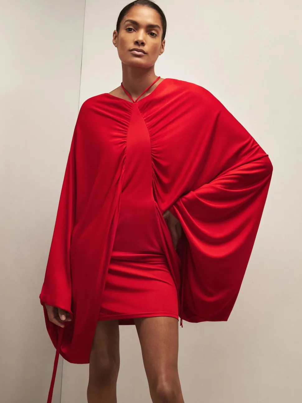 Reiss Red Jete Reiss | Royal Ballet Batwing Dress