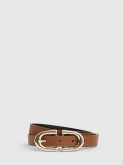 Reiss Tan Bailey Horseshoe Belt