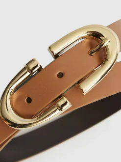 Reiss Tan Bailey Horseshoe Belt