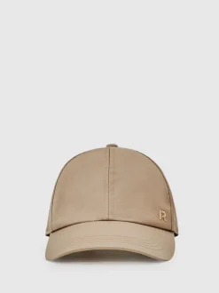 Reiss Taupe Nicole Logo-Embroidered Baseball Cap