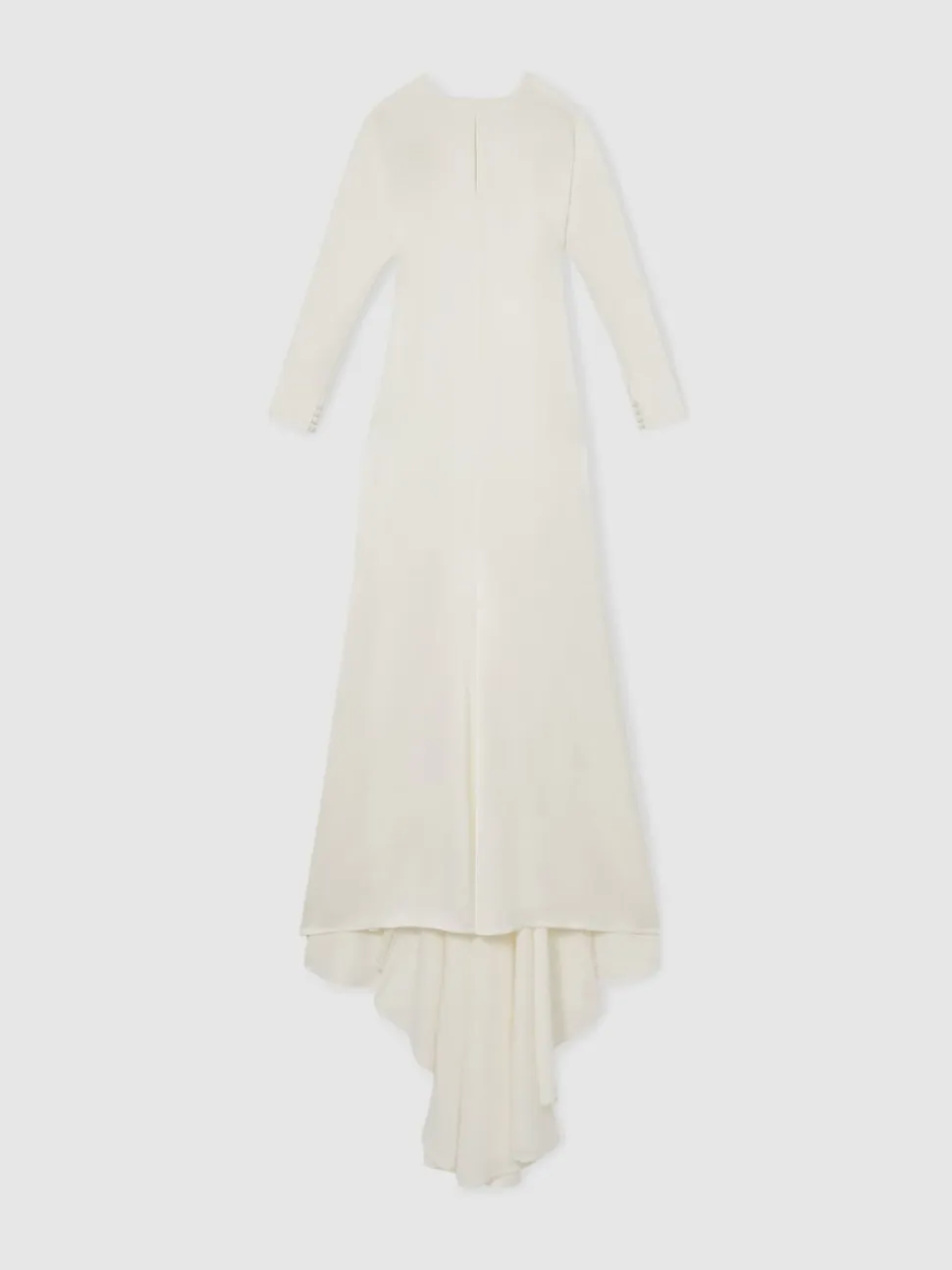 Reiss White Clemence Atelier Duchess Satin Bridal Maxi Dress