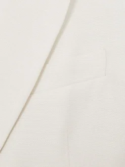 Reiss White Dion Atelier Double Breasted Suit Blazer