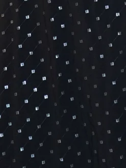Religion Black Embellished Mila Maxi Column Dress With Sequins