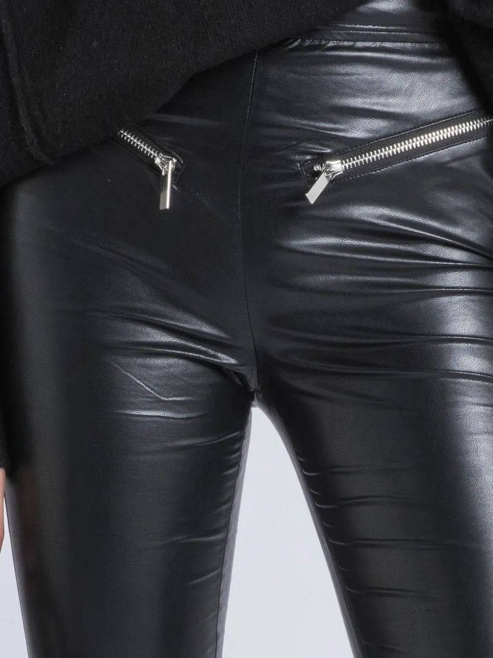Religion Black Ida Faux Leather Leggings