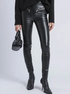 Religion Black Ida Faux Leather Leggings