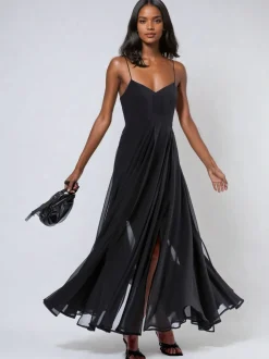 Religion Black Infamous Olsen Full Layer Maxi Dress