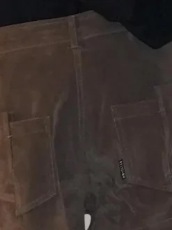 Religion Brown Galaxy Suede Shorts