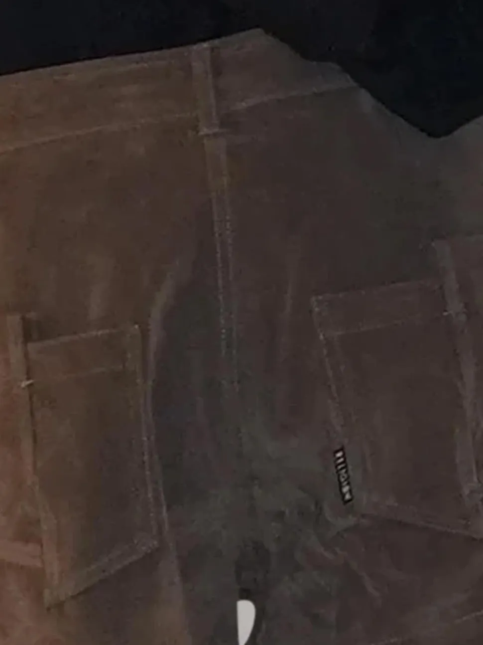Religion Brown Galaxy Suede Shorts