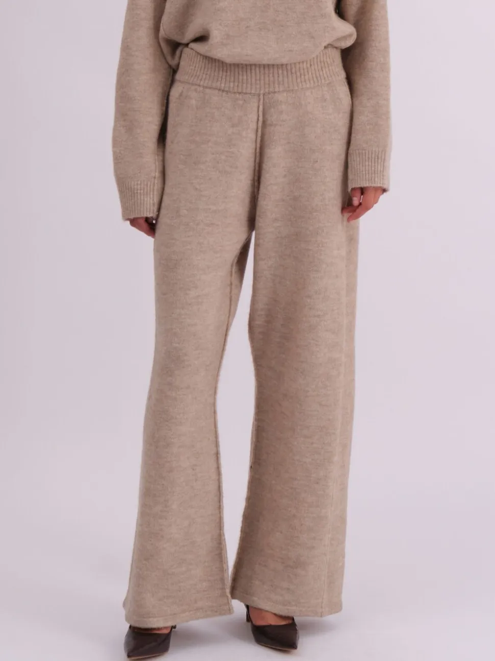 Religion Natural Rick Slouchy and Soft Knitted Co-ord Lounge Trousers