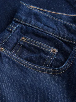 Rinse Blue Barrel Leg Jeans