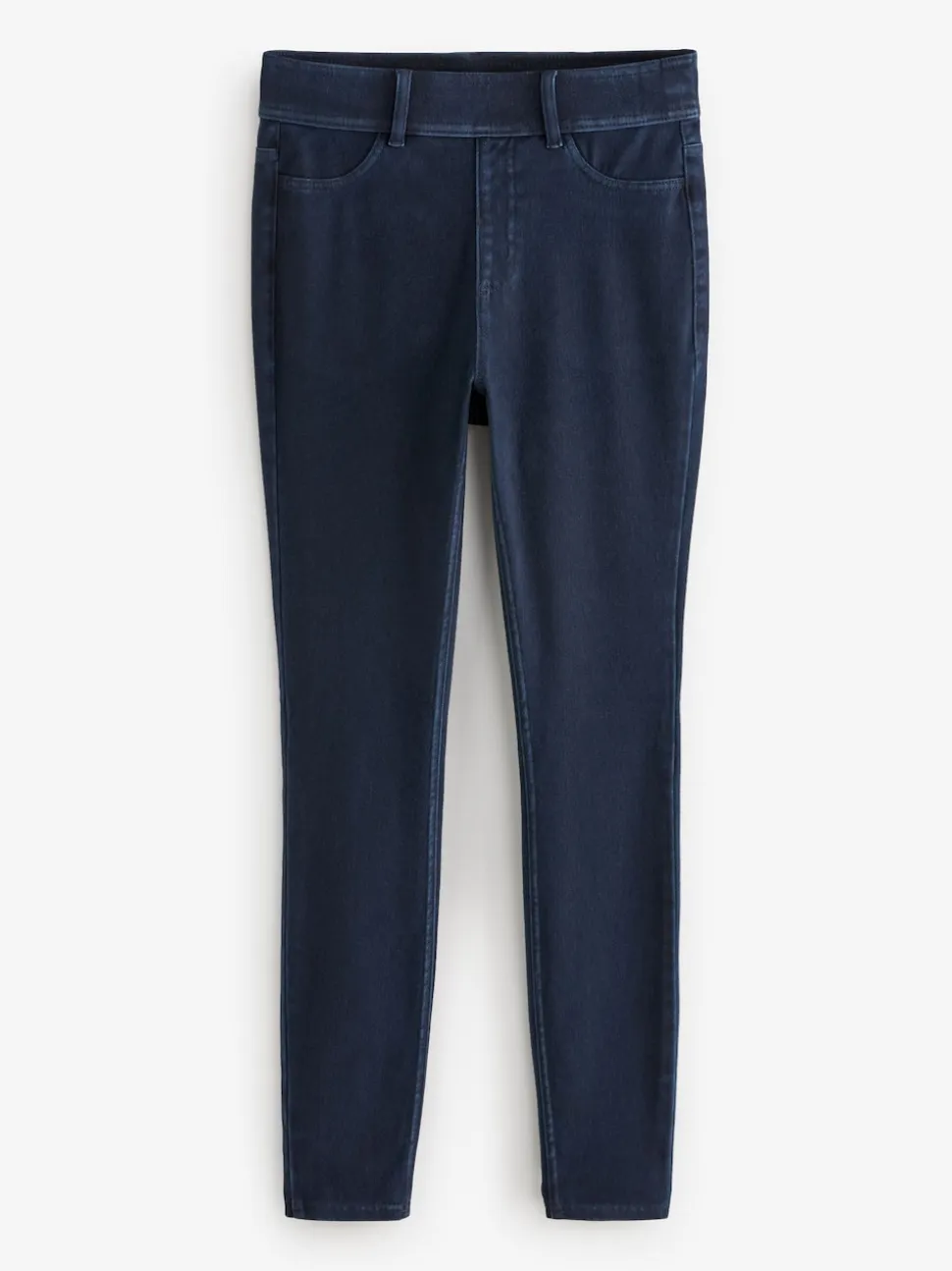 Rinse Blue Full Length Jersey Denim Leggings