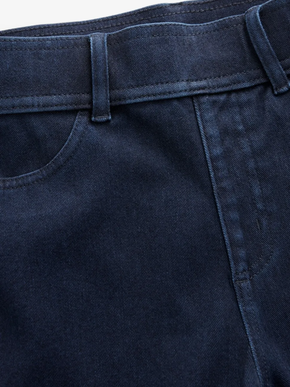 Rinse Blue Full Length Jersey Denim Leggings