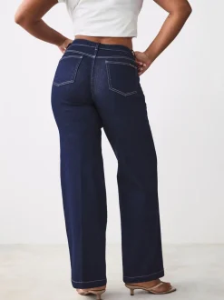 Rinse Blue Hourglass Wide Leg Jeans
