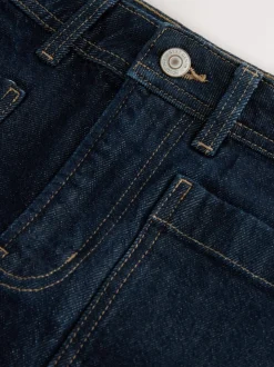 Rinse Blue Patch Pocket Mini Denim Shorts