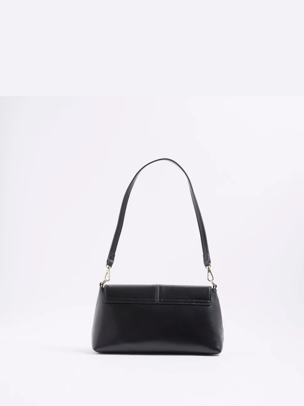 River Island Black Bar Front Clutch Bag