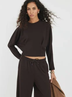River Island Brown Premium Batwing Sweatshirt