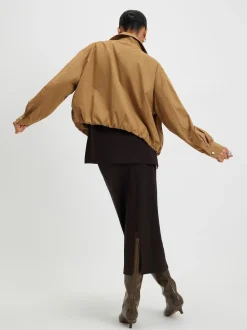 River Island Brown Premium Maxi Skirt