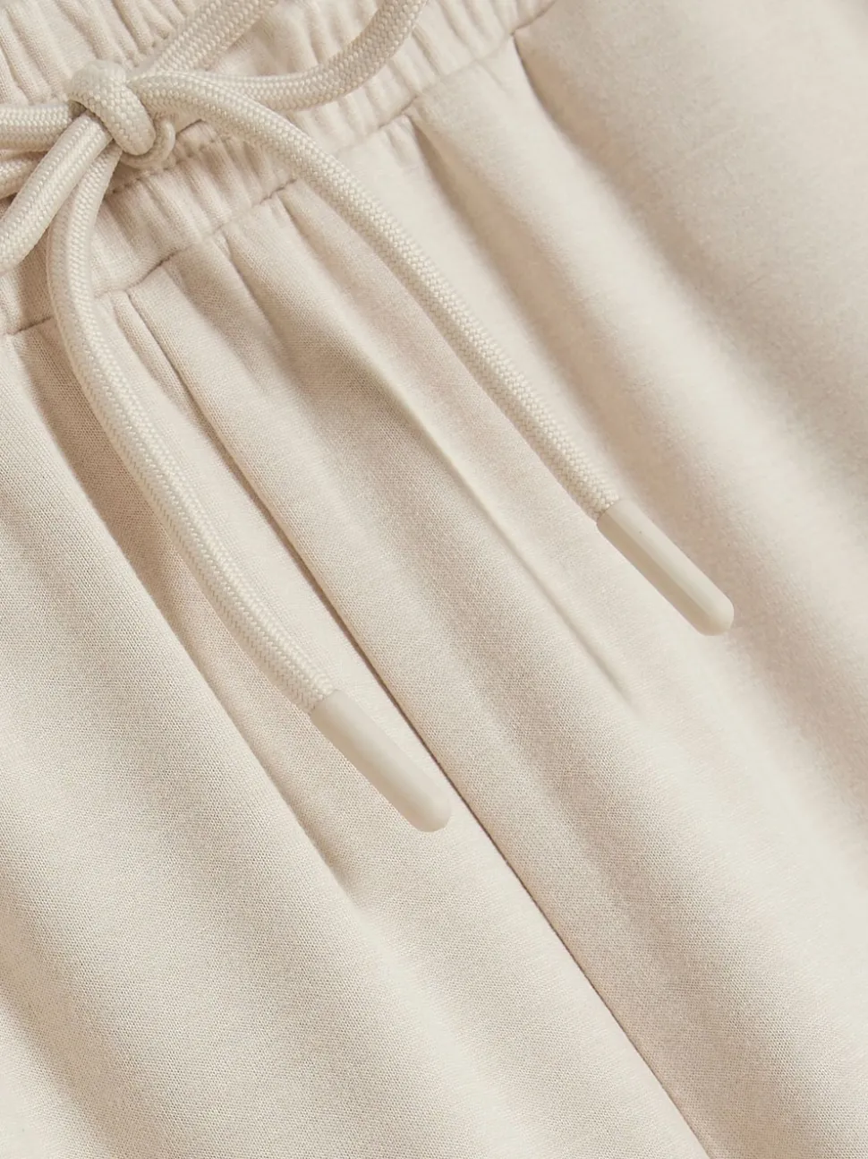 River Island Cream Premium Wide Leg Joggers