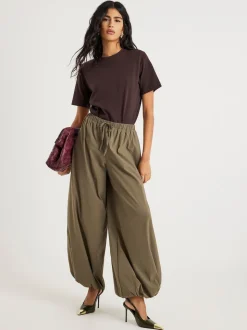 River Island Green Elasticated Balloon Trousers