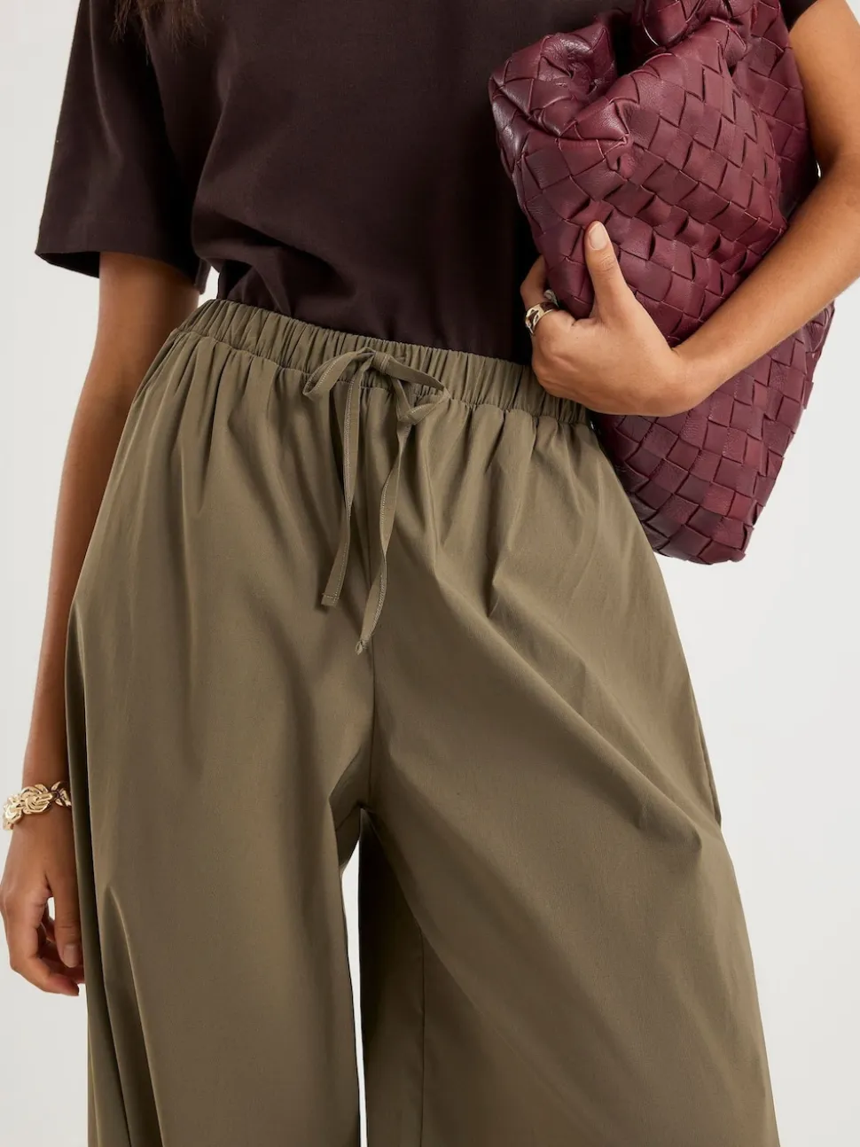 River Island Green Elasticated Balloon Trousers