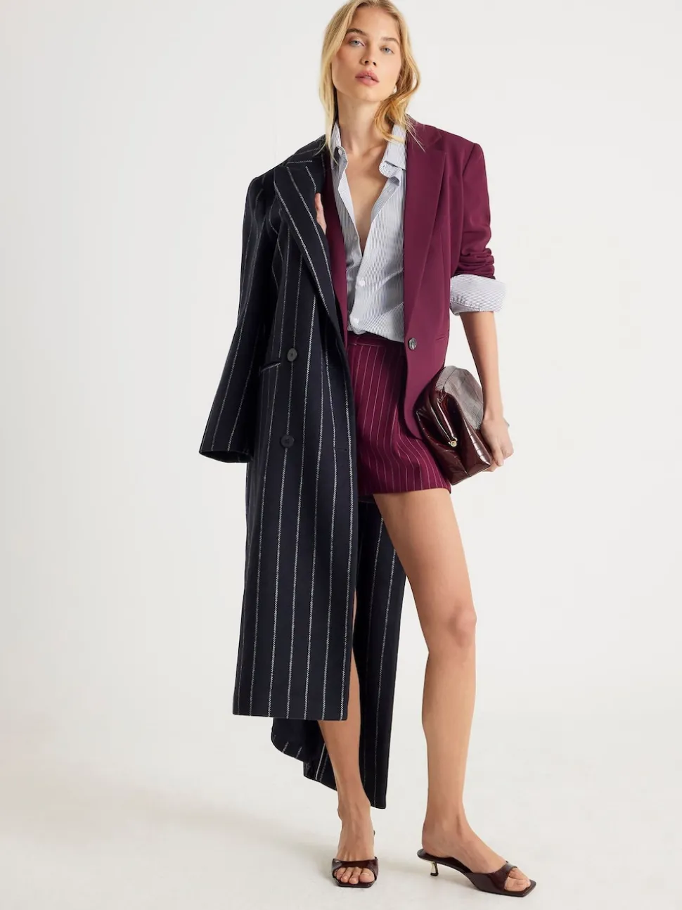 River Island Purple Edge to Edge Blazer