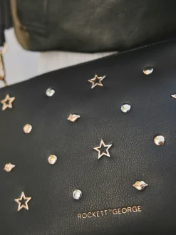 Rockett St George Black Icon Stud Cross-Body Bag
