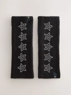 Rockett St George Black Star Studded Handwarmers