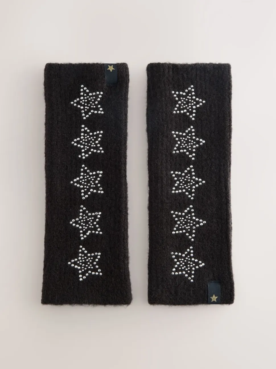 Rockett St George Black Star Studded Handwarmers