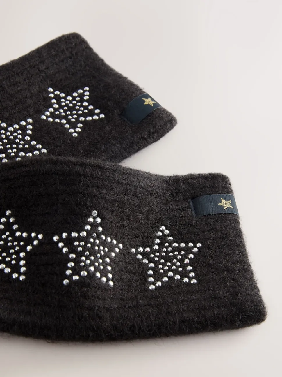Rockett St George Black Star Studded Handwarmers