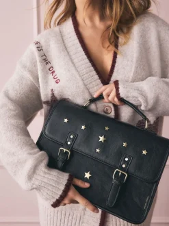 Rockett St George Black Satchel Multi Way Bag