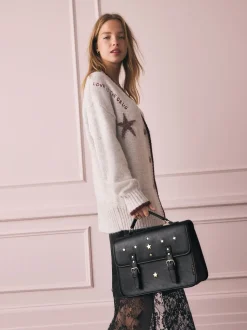 Rockett St George Black Satchel Multi Way Bag
