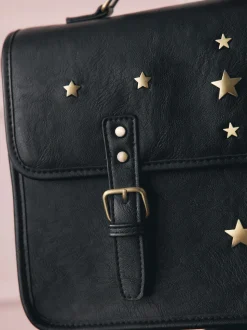 Rockett St George Black Satchel Multi Way Bag