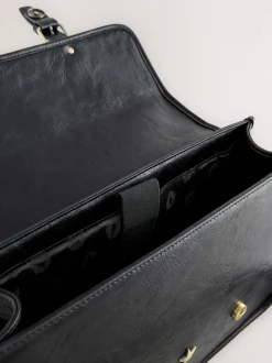 Rockett St George Black Satchel Multi Way Bag
