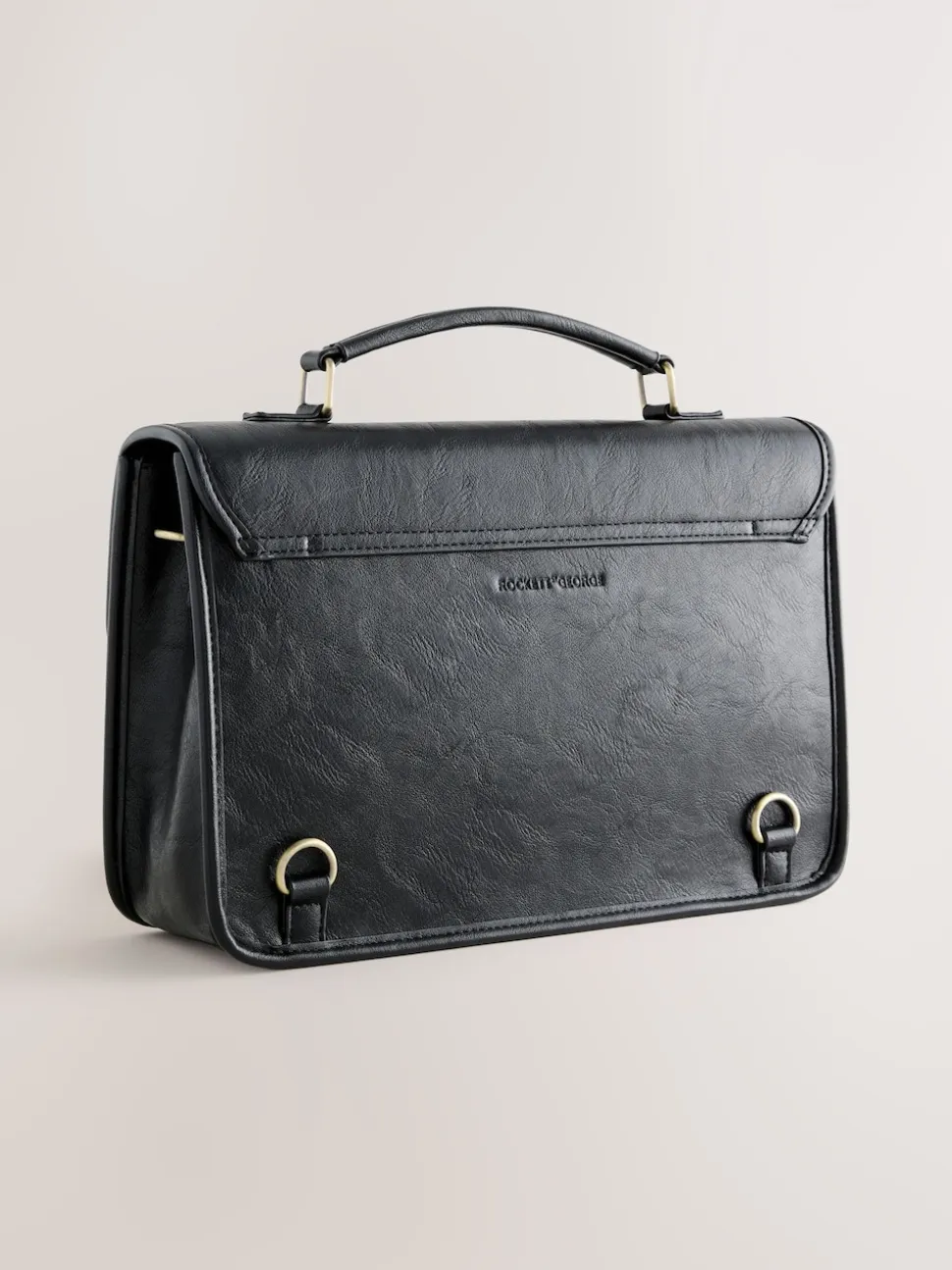 Rockett St George Black Satchel Multi Way Bag