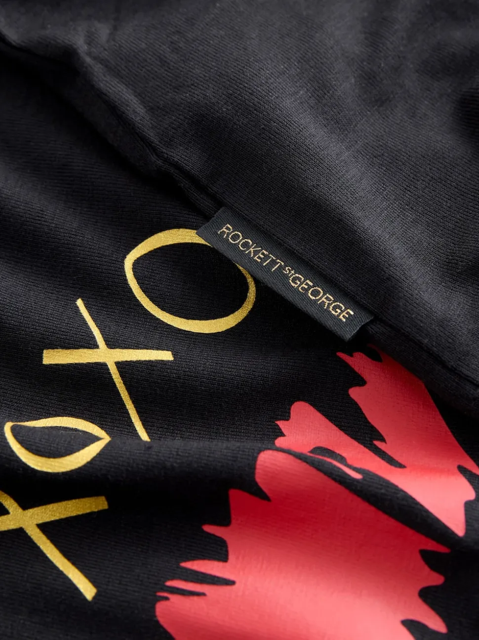 Rockett St George Black/Red Lips Long Sleeve Night T-Shirt
