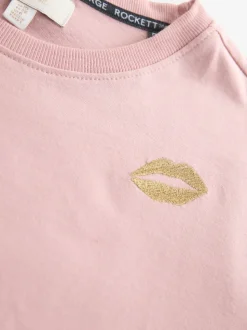 Rockett St George Khaki Green Lips Jersey Pyjamas