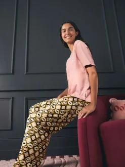 Rockett St George Khaki Green Lips Jersey Pyjamas