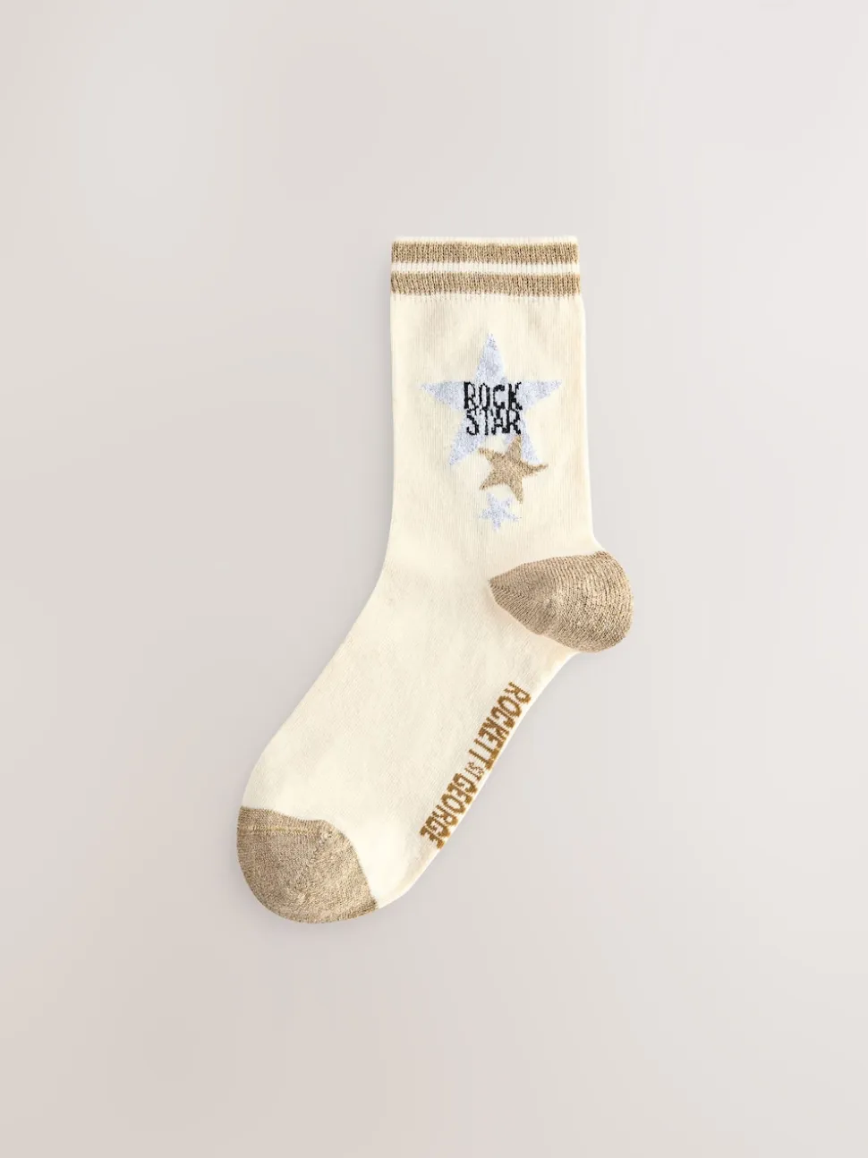 Rockett St George Monochrome Animal Print 4 Pack Ankle Socks