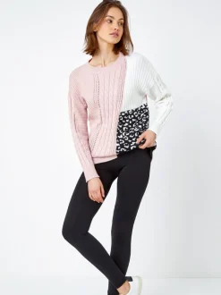 Roman Black Fleece Lined Leggings
