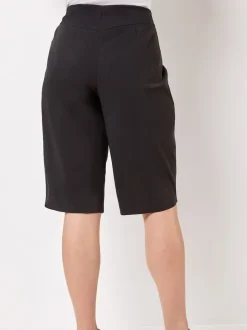 Roman Black Knee Length Stretch Shorts