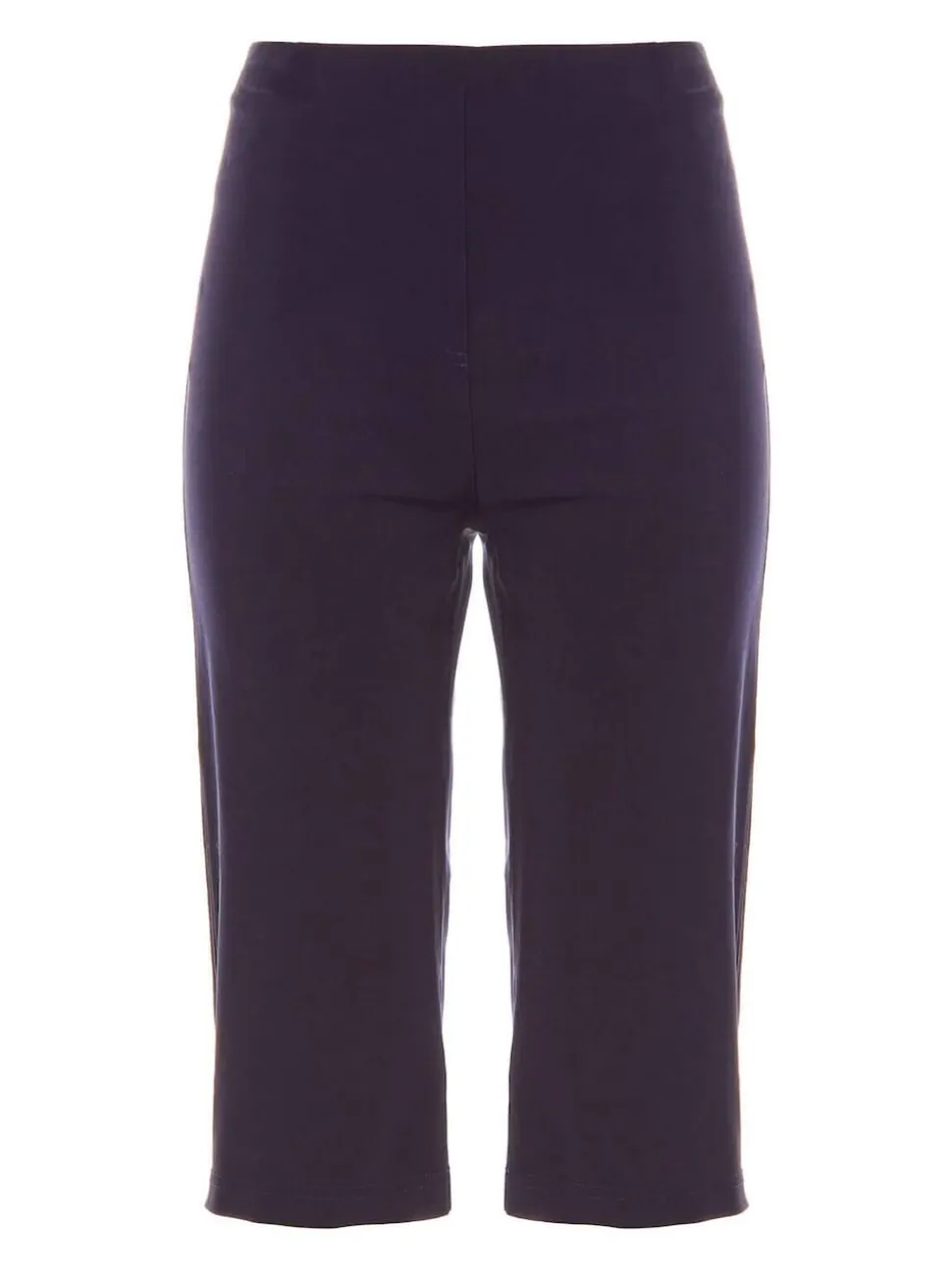 Roman Blue Knee Length Stretch Shorts
