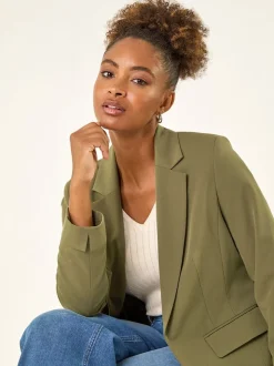 Roman Green Tailored Collar & Revere Blazer