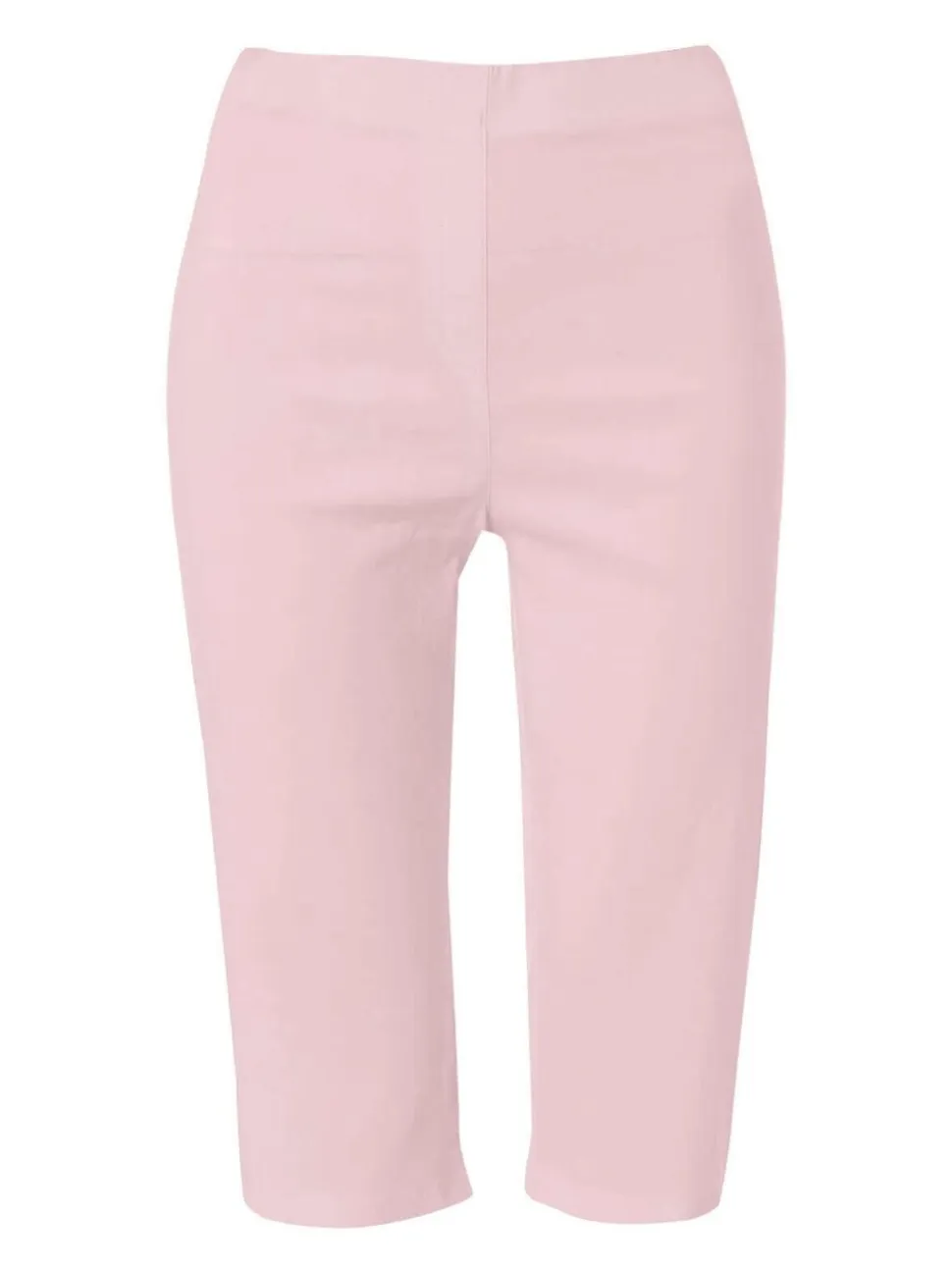 Roman Light Pink Knee Length Stretch Shorts