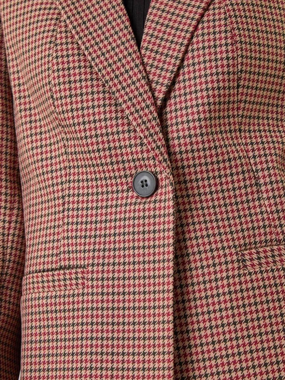Roman Natural Petite Houndstooth Blazer